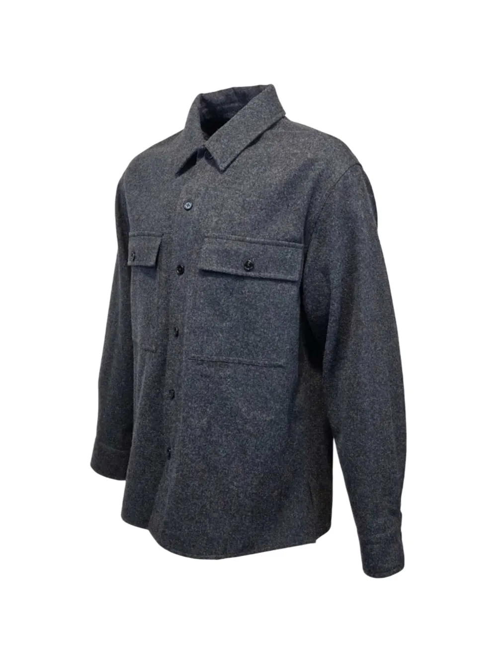 Jil Sander Button-up jack met borstzak Grijs