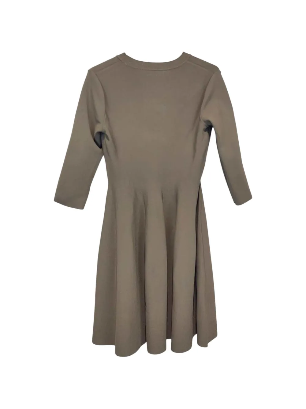 Stella McCartney Fijngebreide flared mini-jurk Bruin