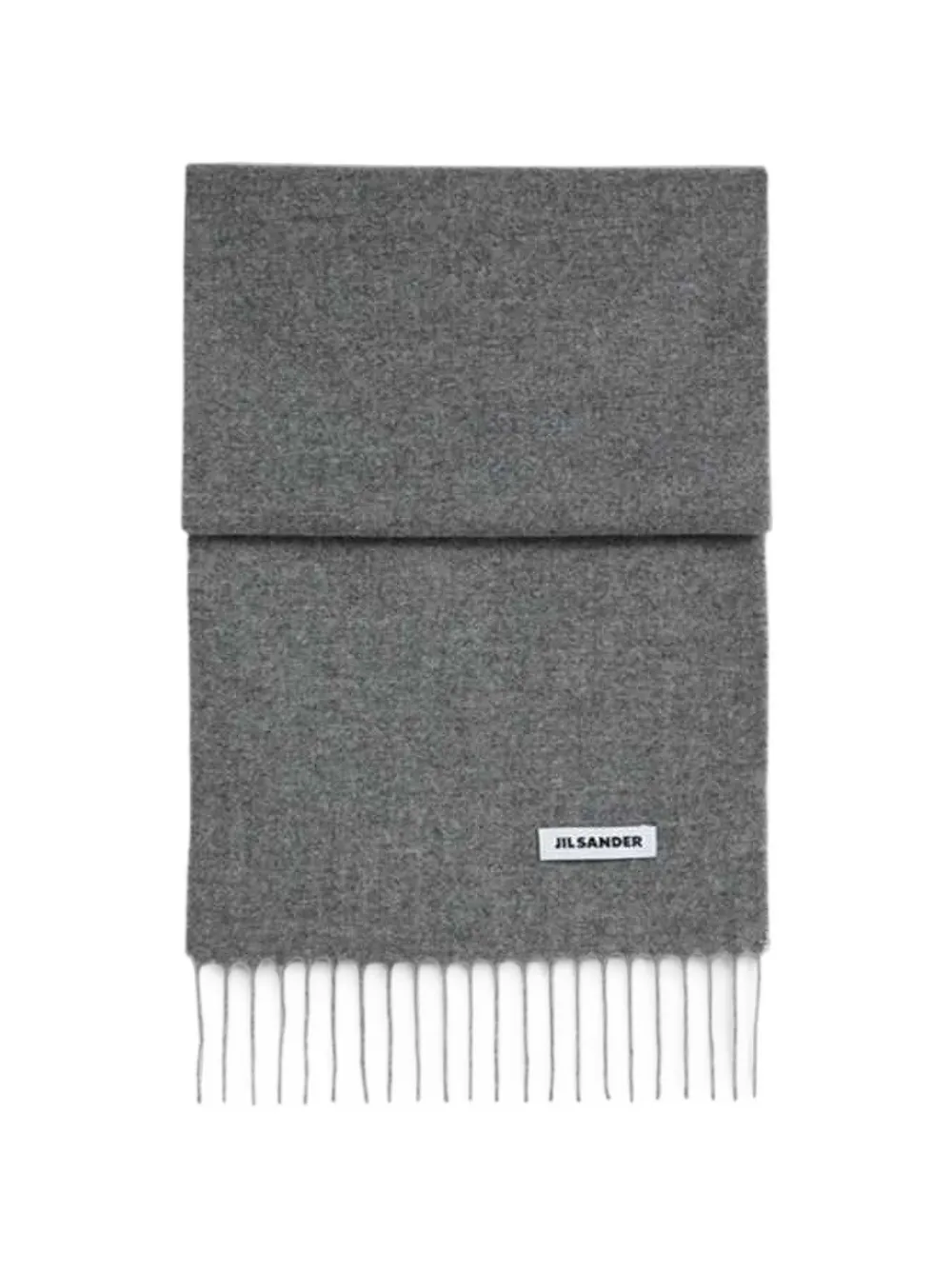 Jil Sander Sciarpa con frange - Grigio