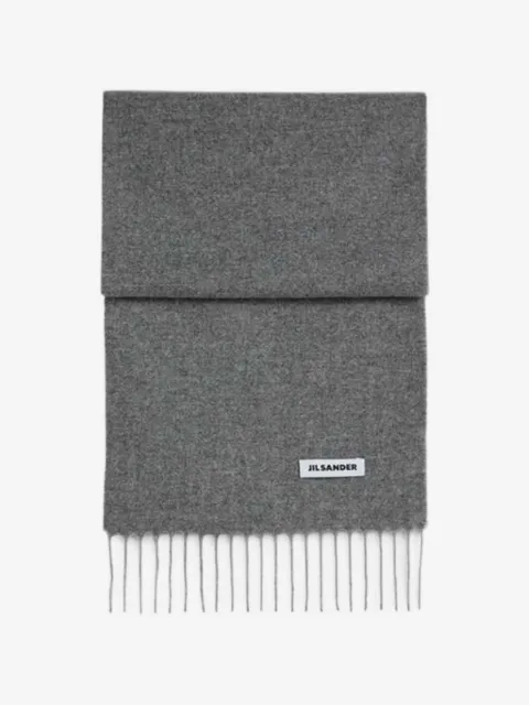 Jil Sander mascada con flecos en el borde