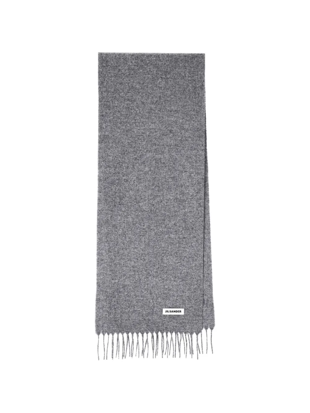 Jil Sander Sciarpa con frange - Grigio