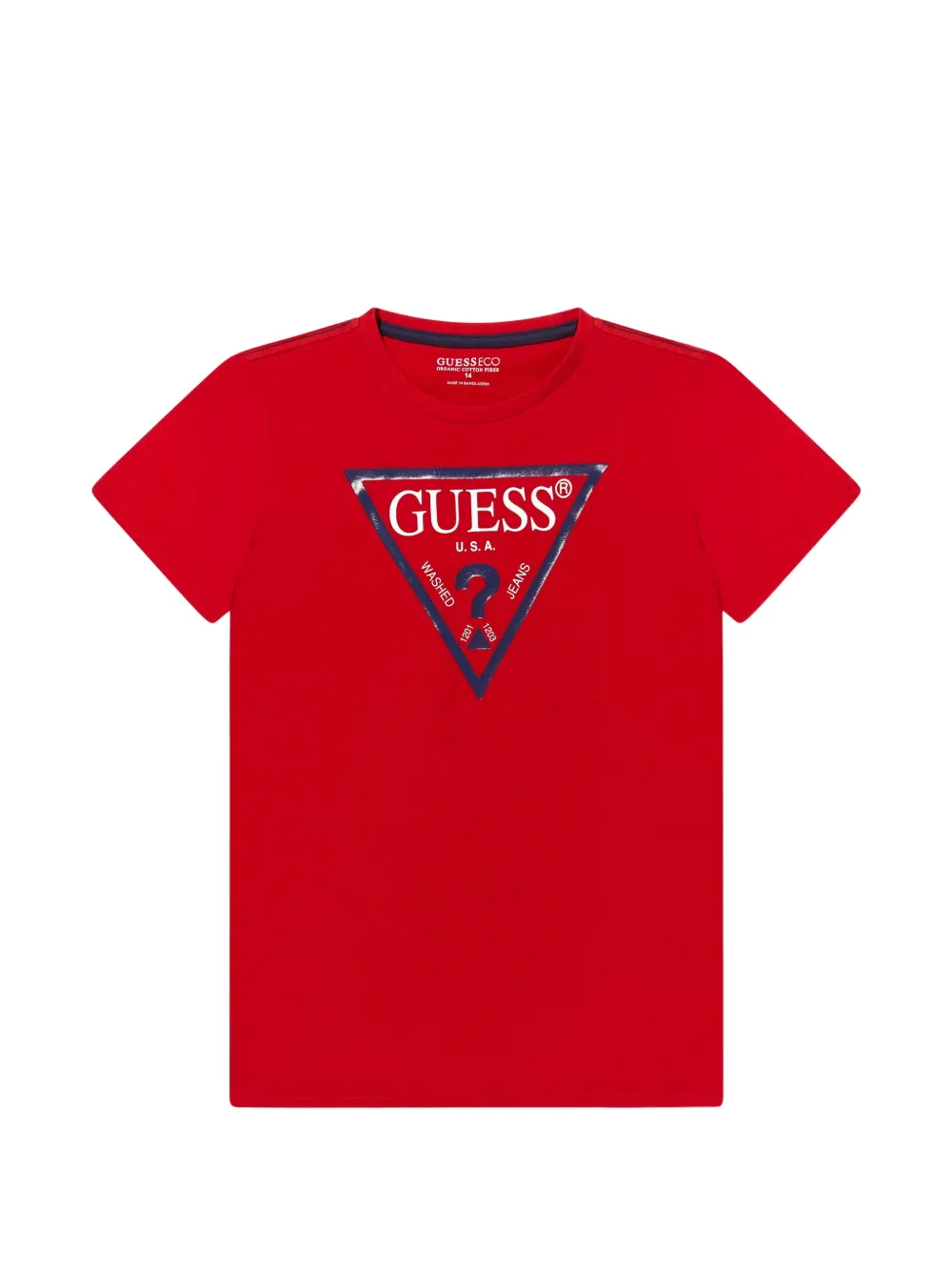 guess kids Triangle-logo T-shirt - Rot