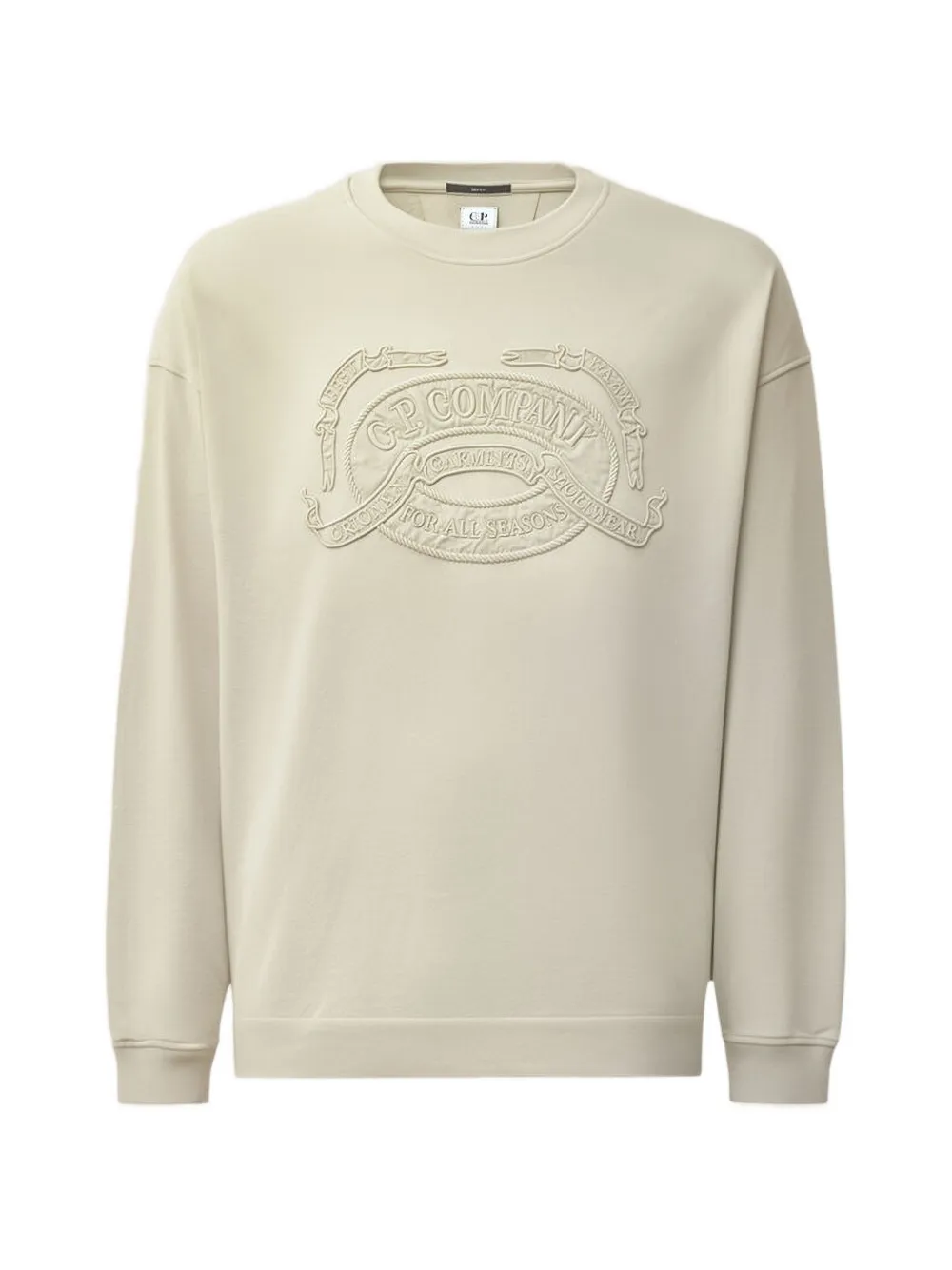 C.P. Company Sweater met geborduurd logo Beige