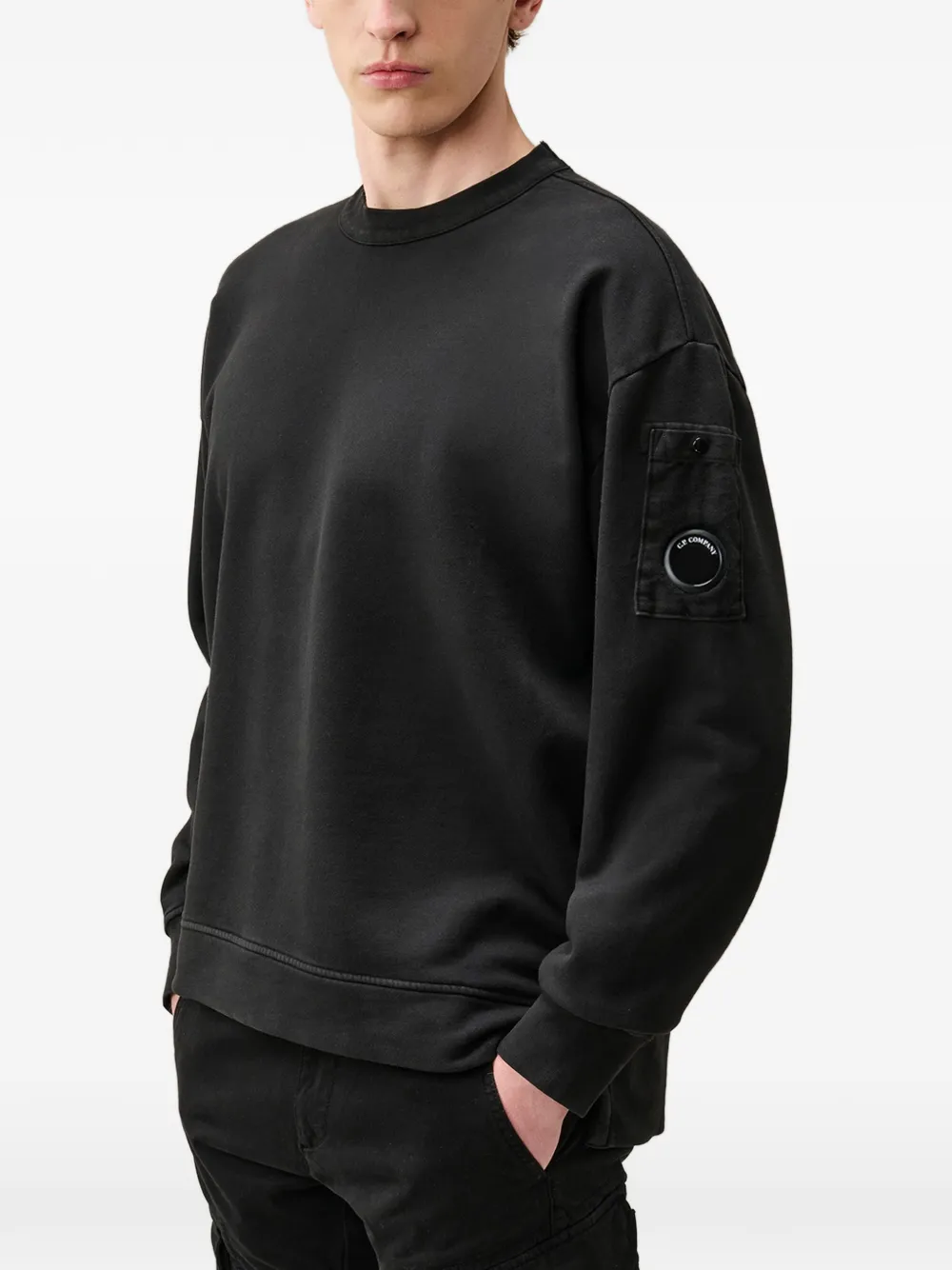 C.P. Company Lens-detail sweatshirt - Nero