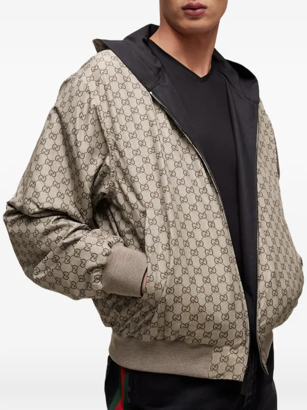 Gucci GGパターン リバーシブル ジャケット | ブラック | FARFETCH JP