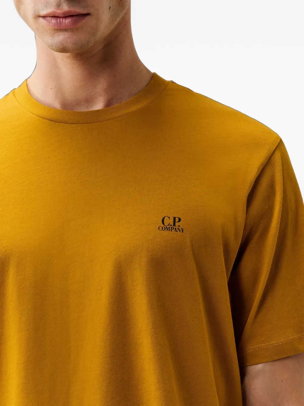 C.P. Company 30 1 jersey short-sleeve Goggle T-shirt Geel