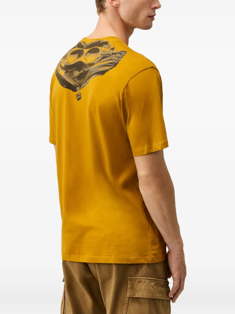 C.P. Company 30 1 jersey short-sleeve Goggle T-shirt Geel