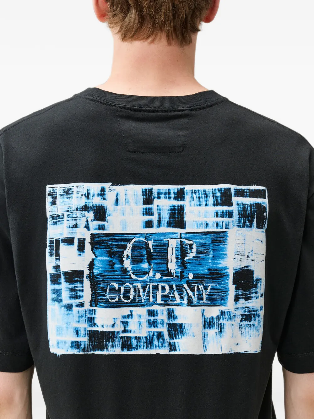 C.P. Company Katoenen T-shirt met logoprint Zwart