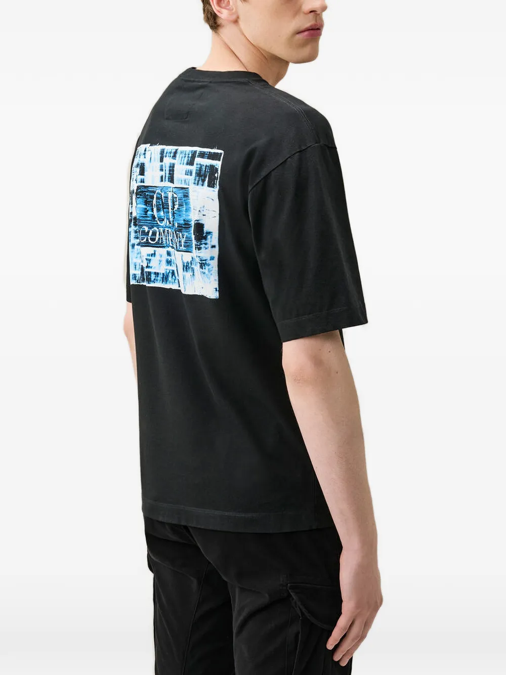 C.P. Company Katoenen T-shirt met logoprint Zwart