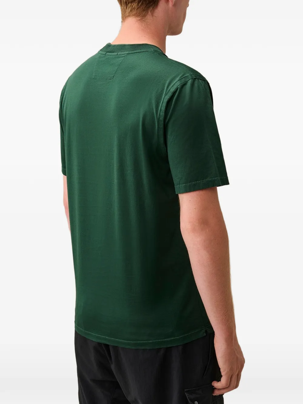 C.P. Company 70 2 Gasato gemerceriseerd jersey T-shirt met korte mouwen Groen