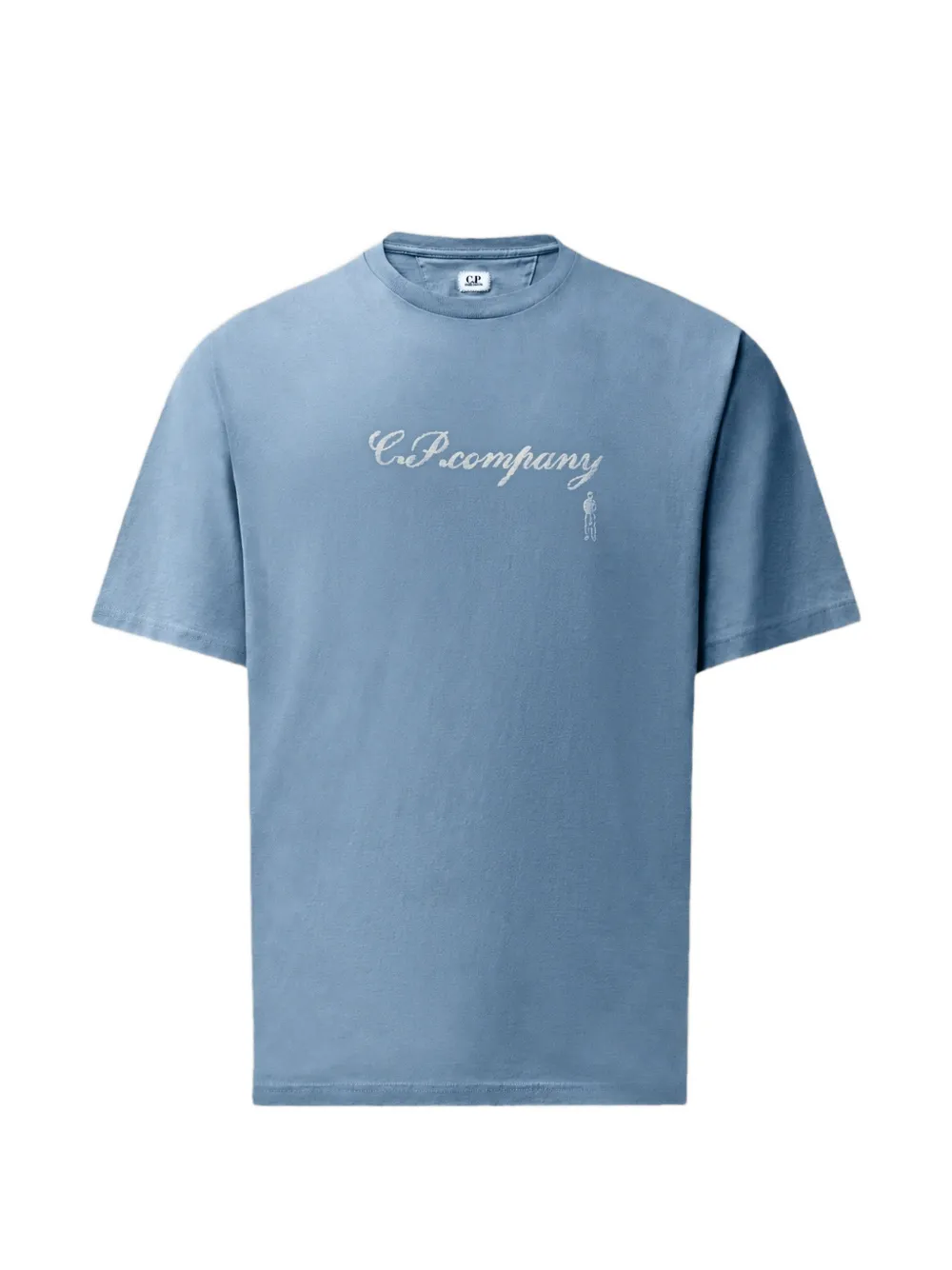 C.P. Company T-Shirt mit Logo 30/1 - Blau