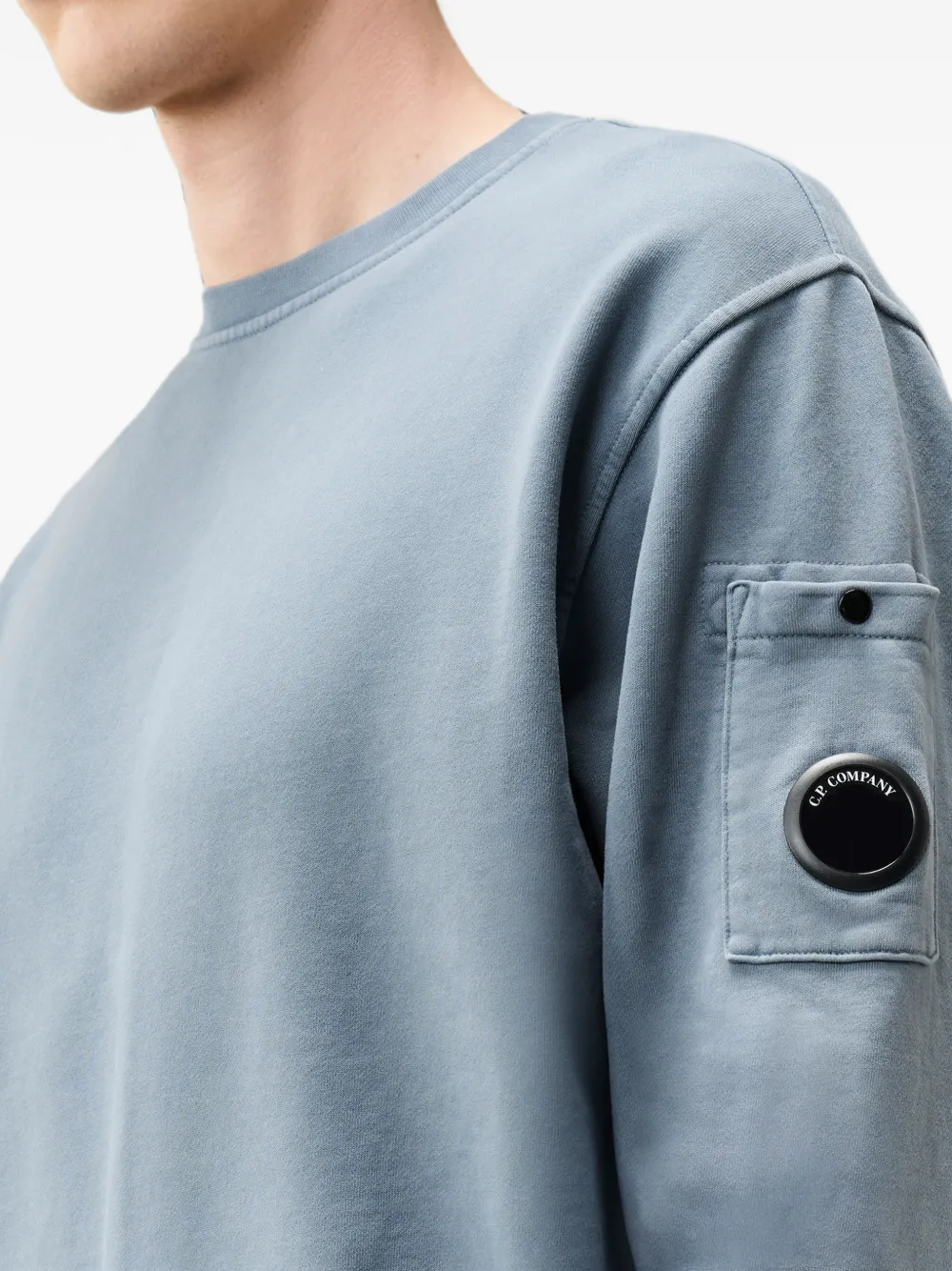 C.P. Company Sweater met lens-detail Blauw