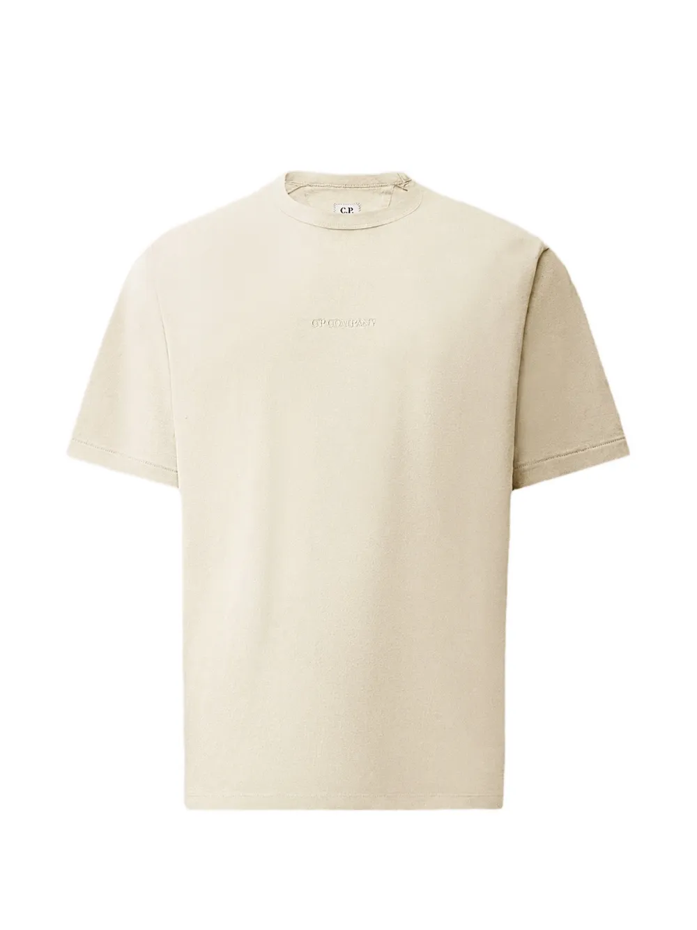 C.P. Company 1020 jersey short-sleeve logo T-shirt - Nude
