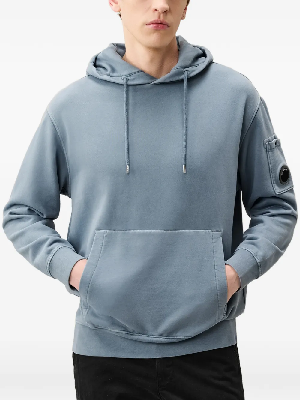 C.P. Company Katoenen hoodie met lens-detail Blauw