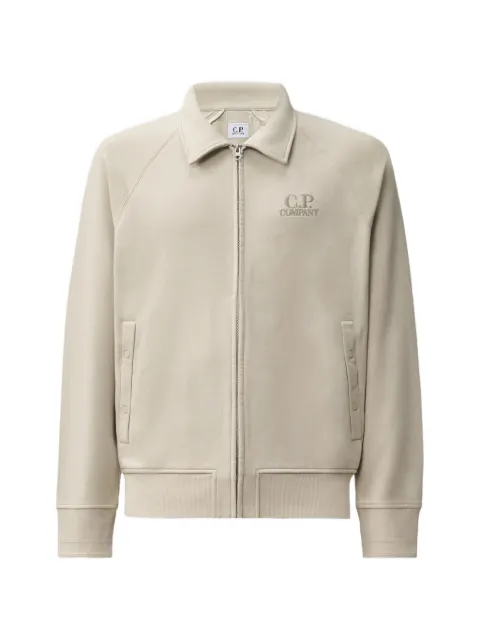 C.P. Company cardigan zippé à logo brodé