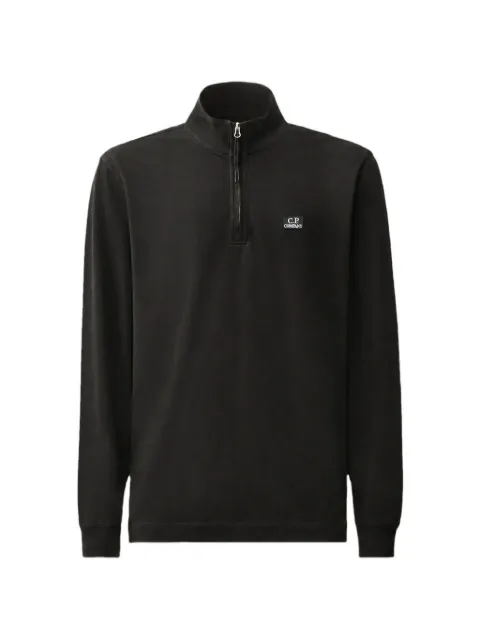 C.P. Company stretch piquet long-sleeve half-zip polo