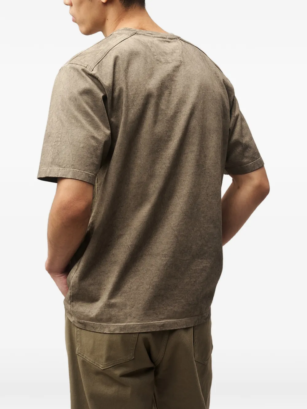 C.P. Company T-shirt met logoprint Bruin