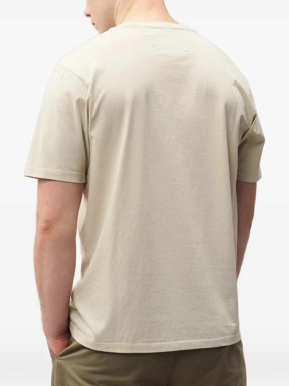 C.P. Company T-shirt met geborduurd logo Beige