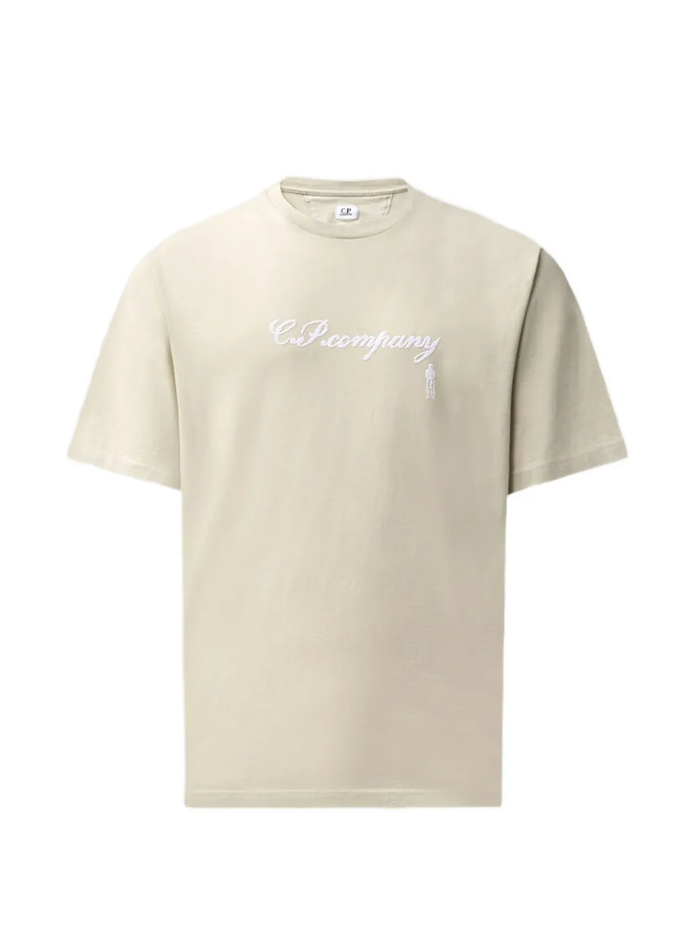 C.P. Company T-shirt met geborduurd logo Beige