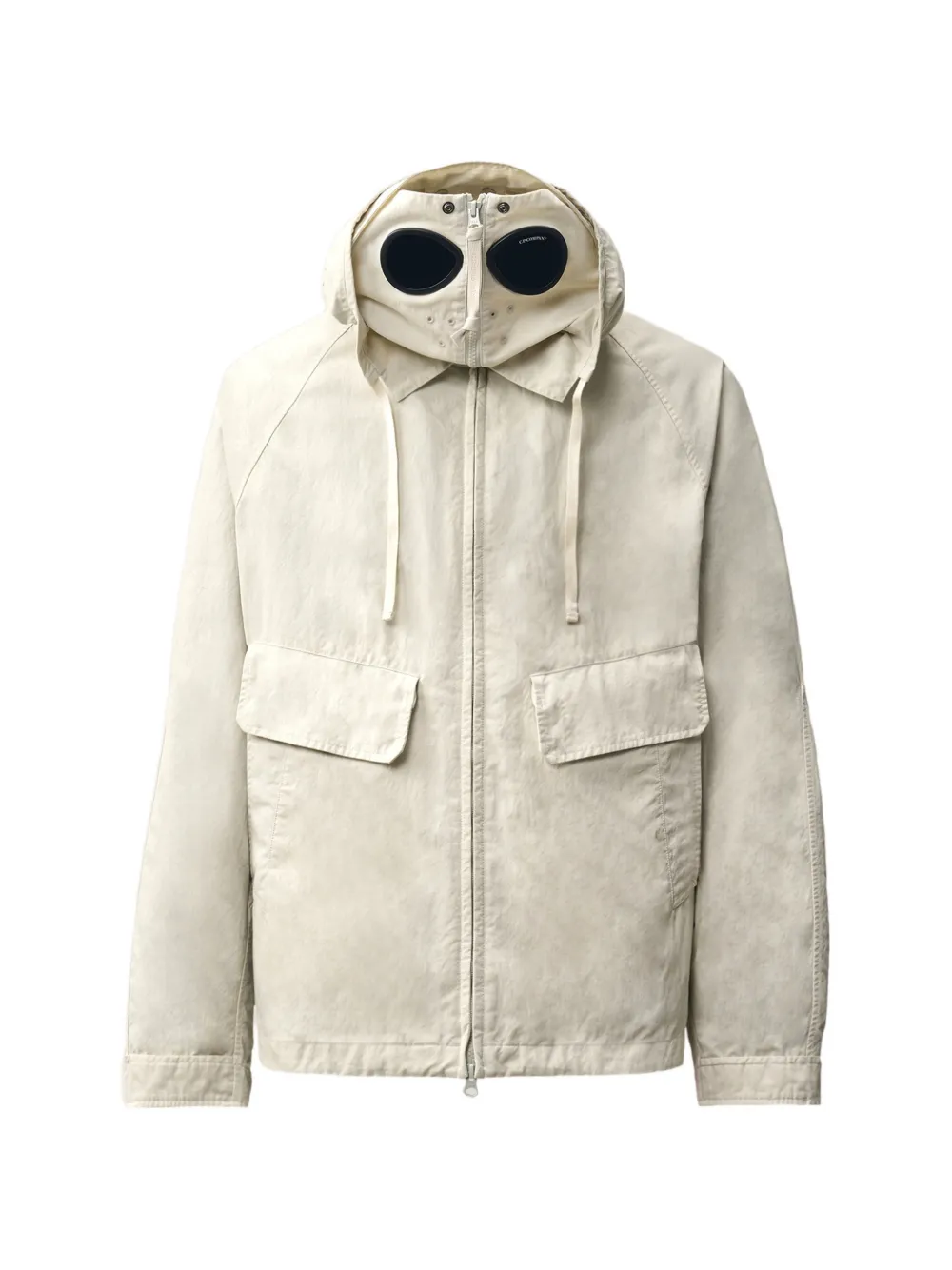 C.P. Company Goggle-detail hooded jacket - Toni neutri