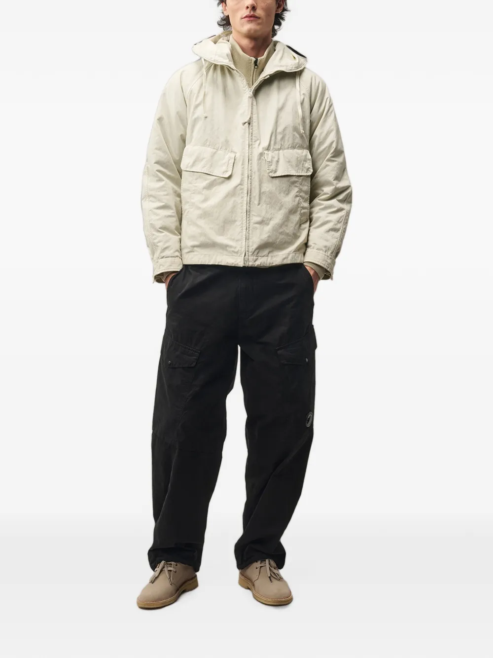 C.P. Company Jack met capuchon Beige
