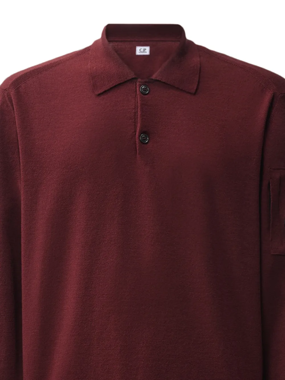 C.P. Company Poloshirt met Lens-detail Rood