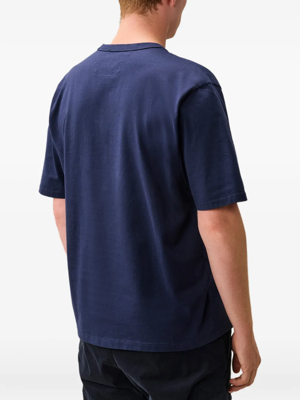 C.P. Company 30 2 gemerceriseerd jersey T-shirt met korte mouwen en logo Blauw
