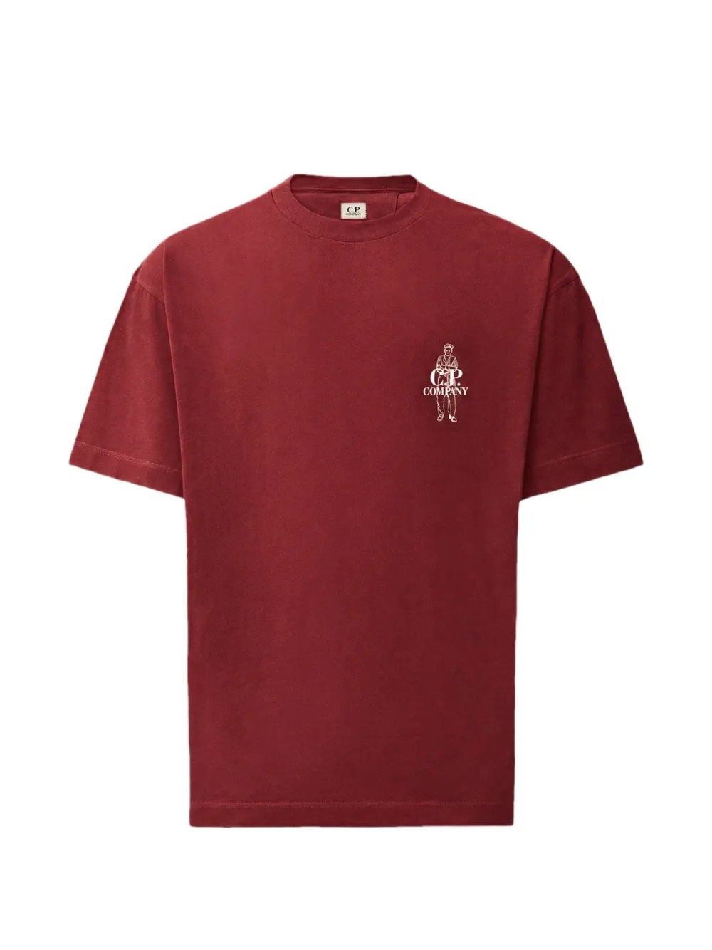 C.P. Company 30 1 jersey short-sleeve Comfort-logo T-shirt Rood