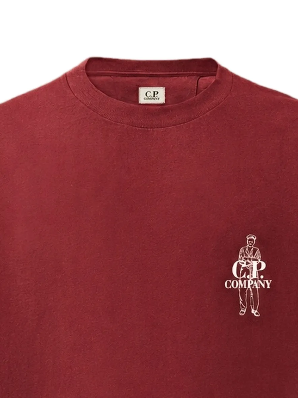 C.P. Company 30 1 jersey short-sleeve Comfort-logo T-shirt Rood