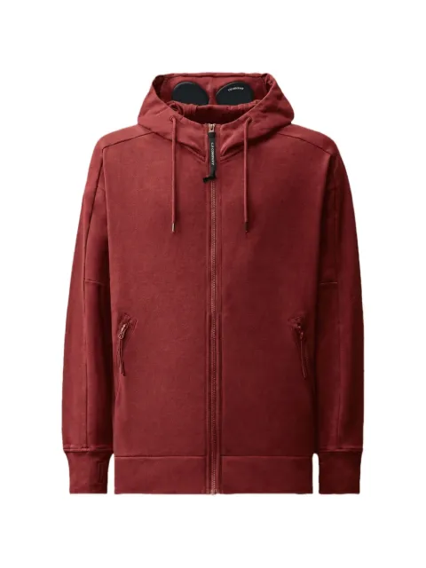 C.P. Company diagonal raised fleece Goggle zip sweatshirt