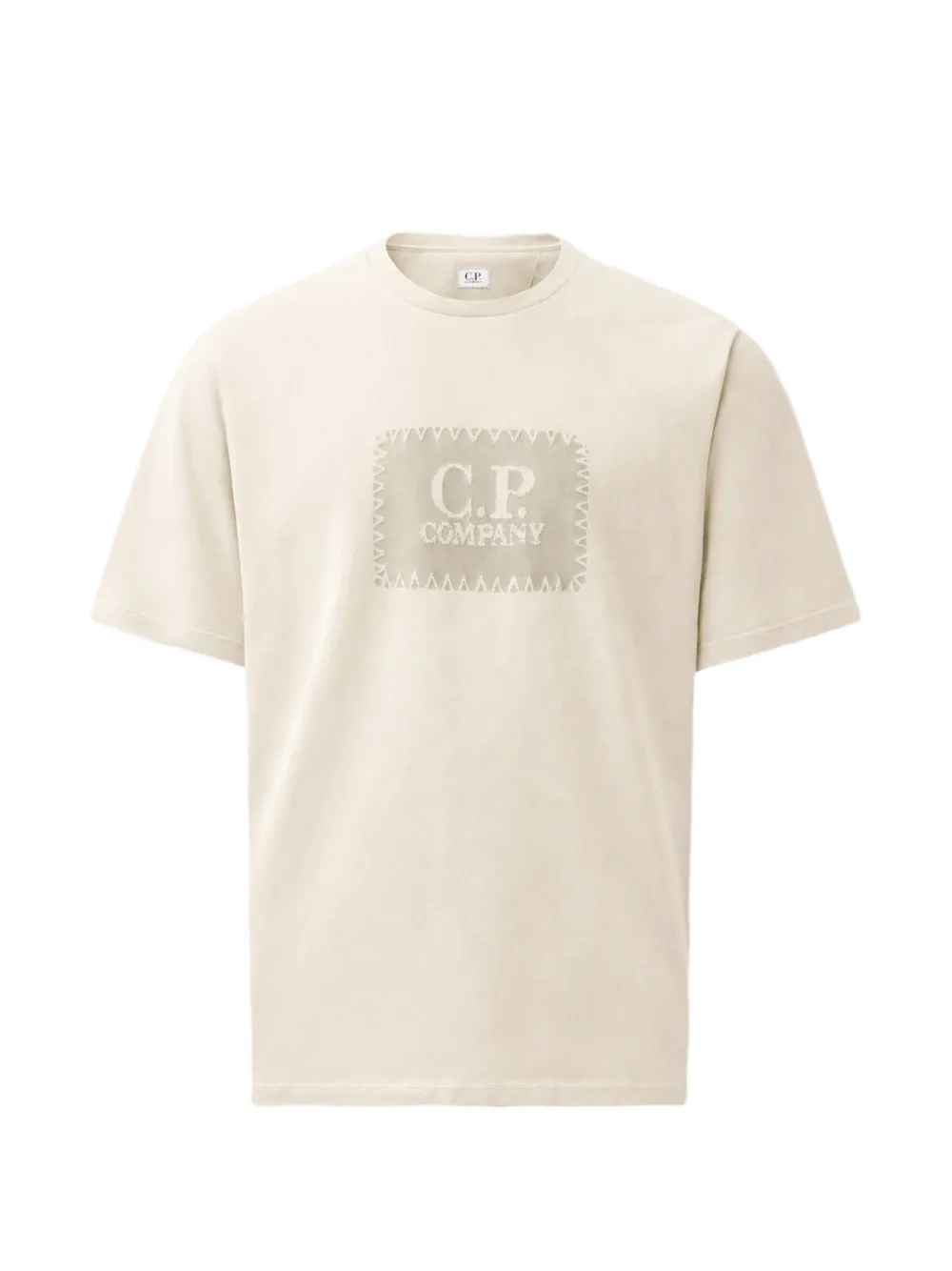 C.P. Company 30/1 jersey short sleeve logo label T-Shirt - Nude