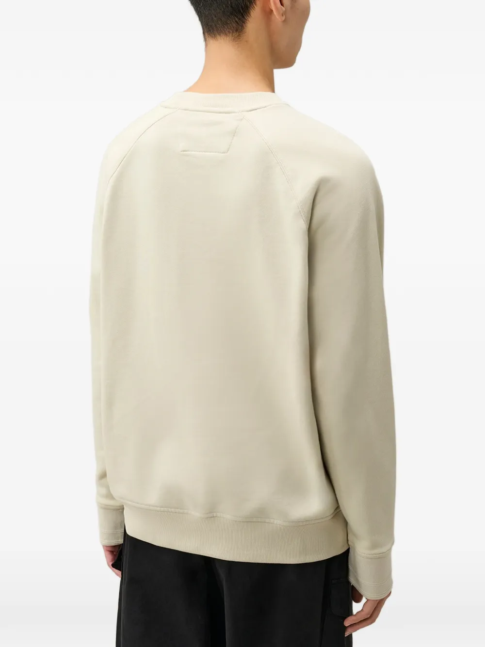 C.P. Company Sweater met raglan mouwen en geborduurd logo Beige