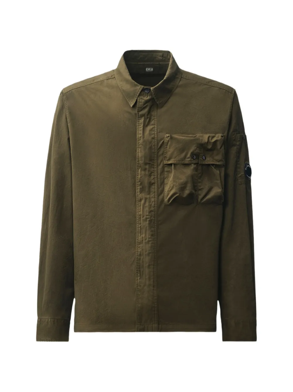C.P. Company Blouse met klepzak en Lens-detail Groen