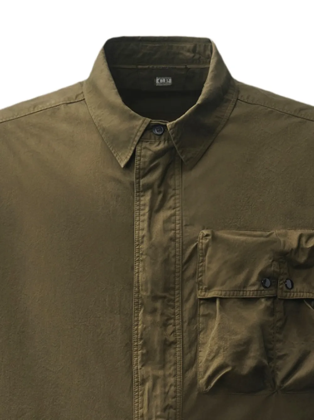 C.P. Company Blouse met klepzak en Lens-detail Groen