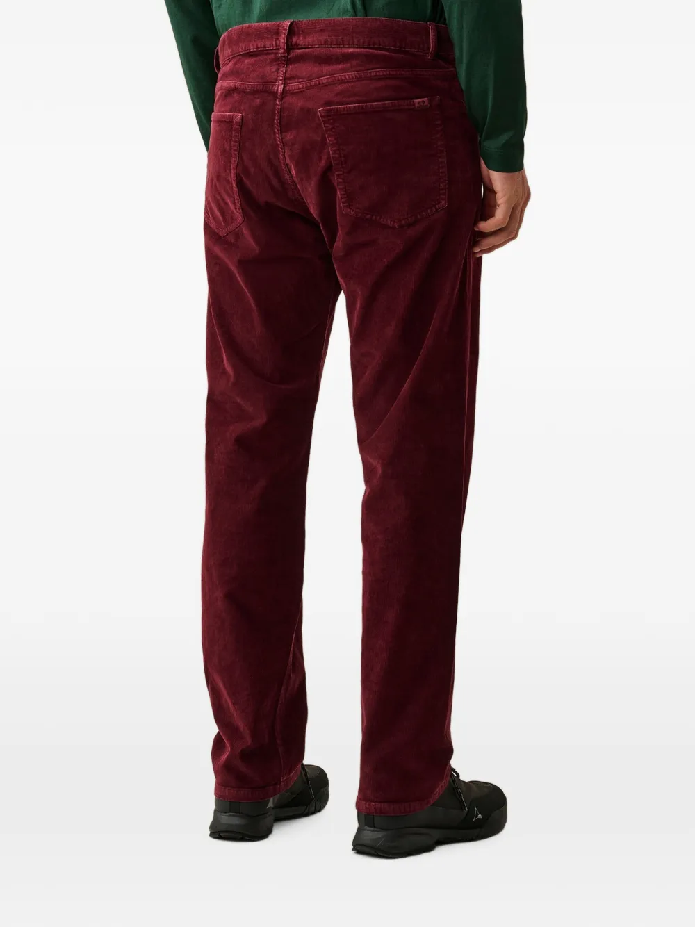 C.P. Company Ribfluwelen broek zonder zijnaden Rood