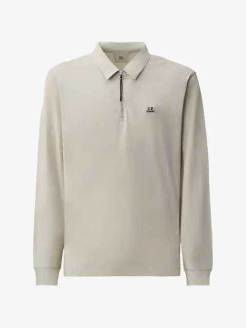 C.P. Company zip-fastening long-sleeve polo shirt