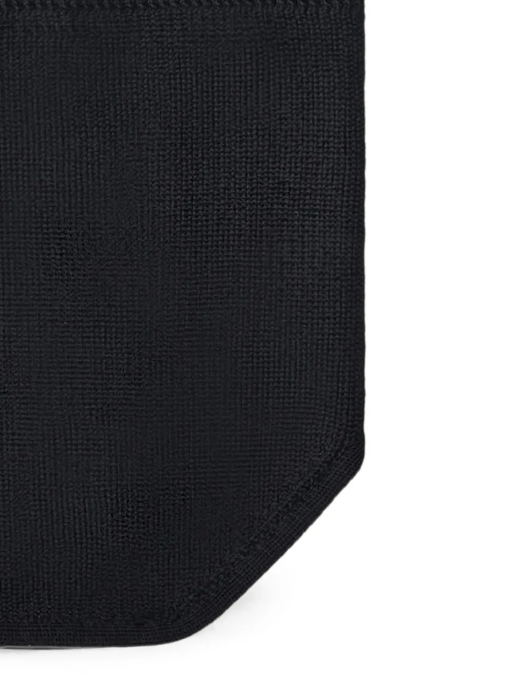 C.P. Company Gebreide nekwarmer met logo-print Zwart