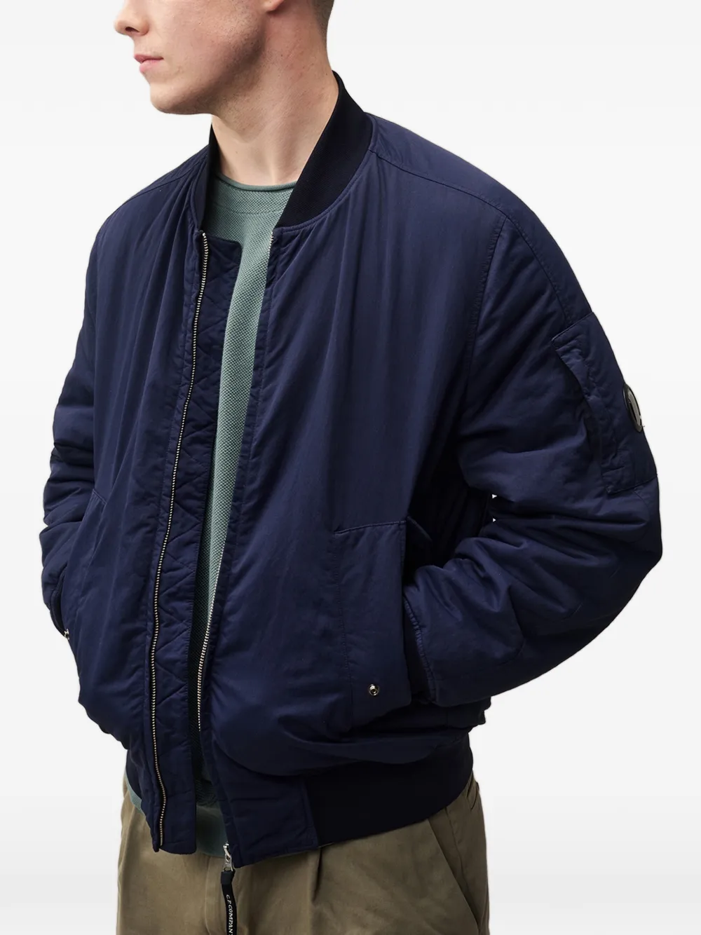 C.P. Company Bomberjack met rits Blauw