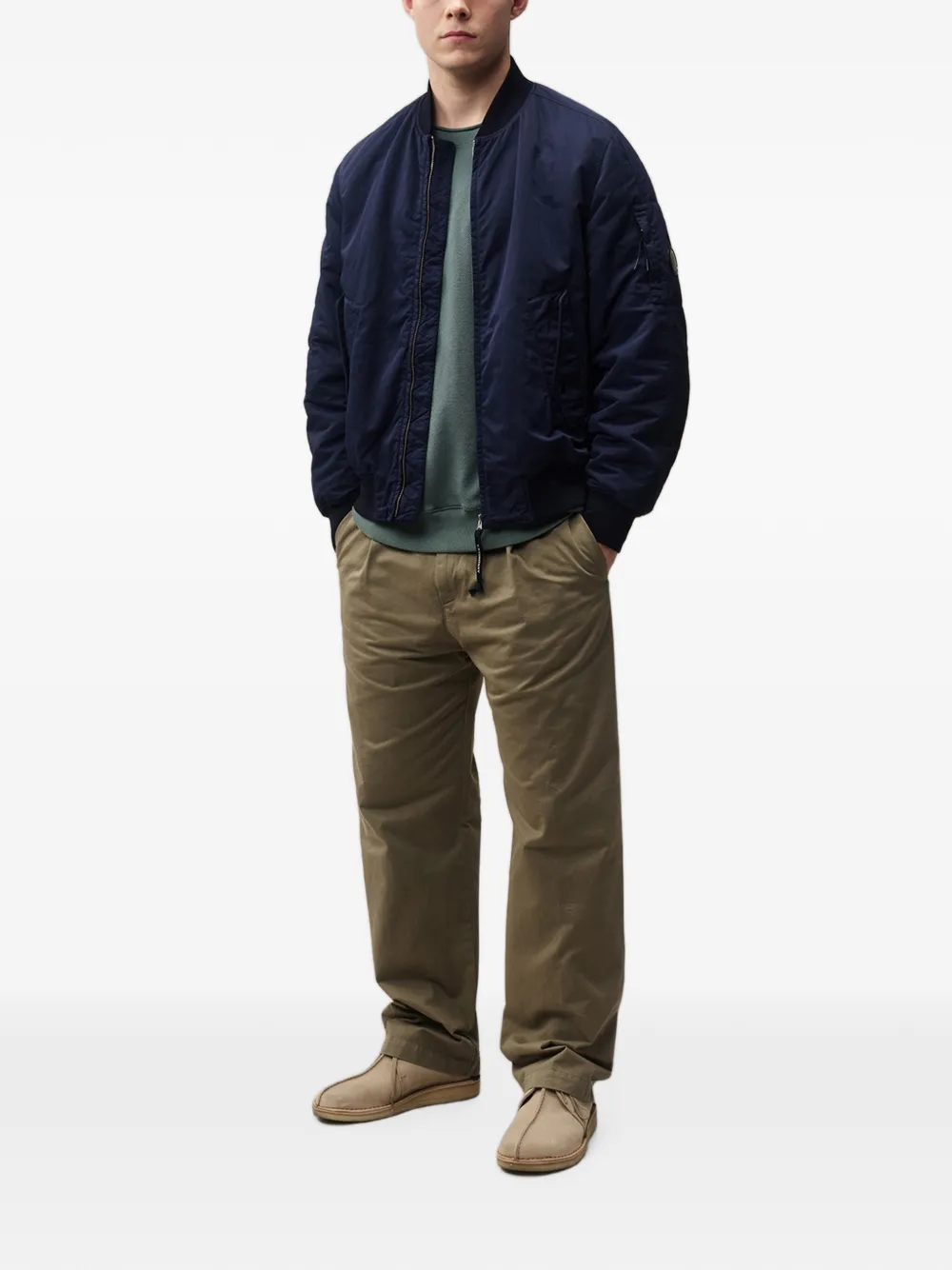 C.P. Company Bomberjack met rits Blauw