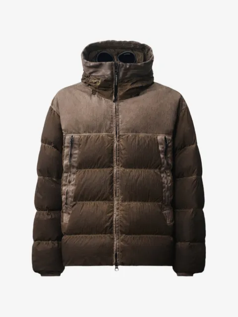 C.P. Company Goggle-detail quilted jacket