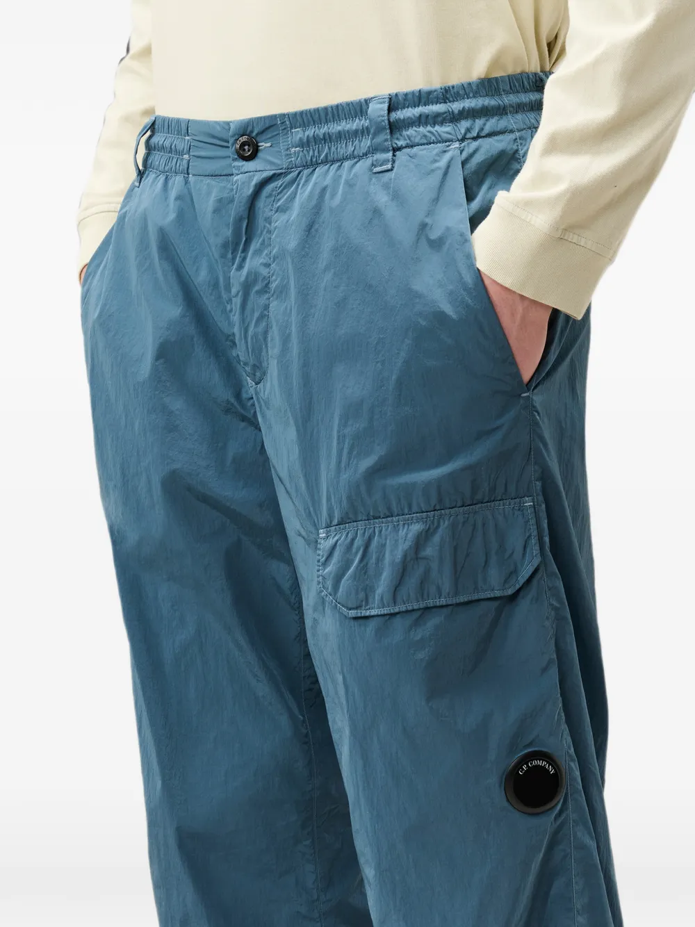 C.P. Company Cargo broek met Lens-detail Blauw