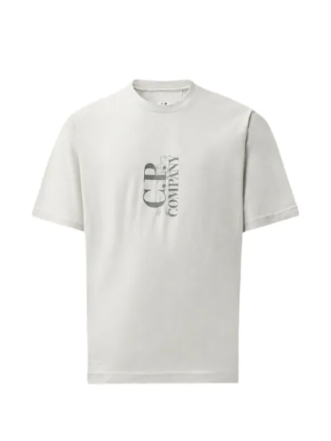 C.P. Company 30/1 jersey short sleeve vertical logo T-shirt