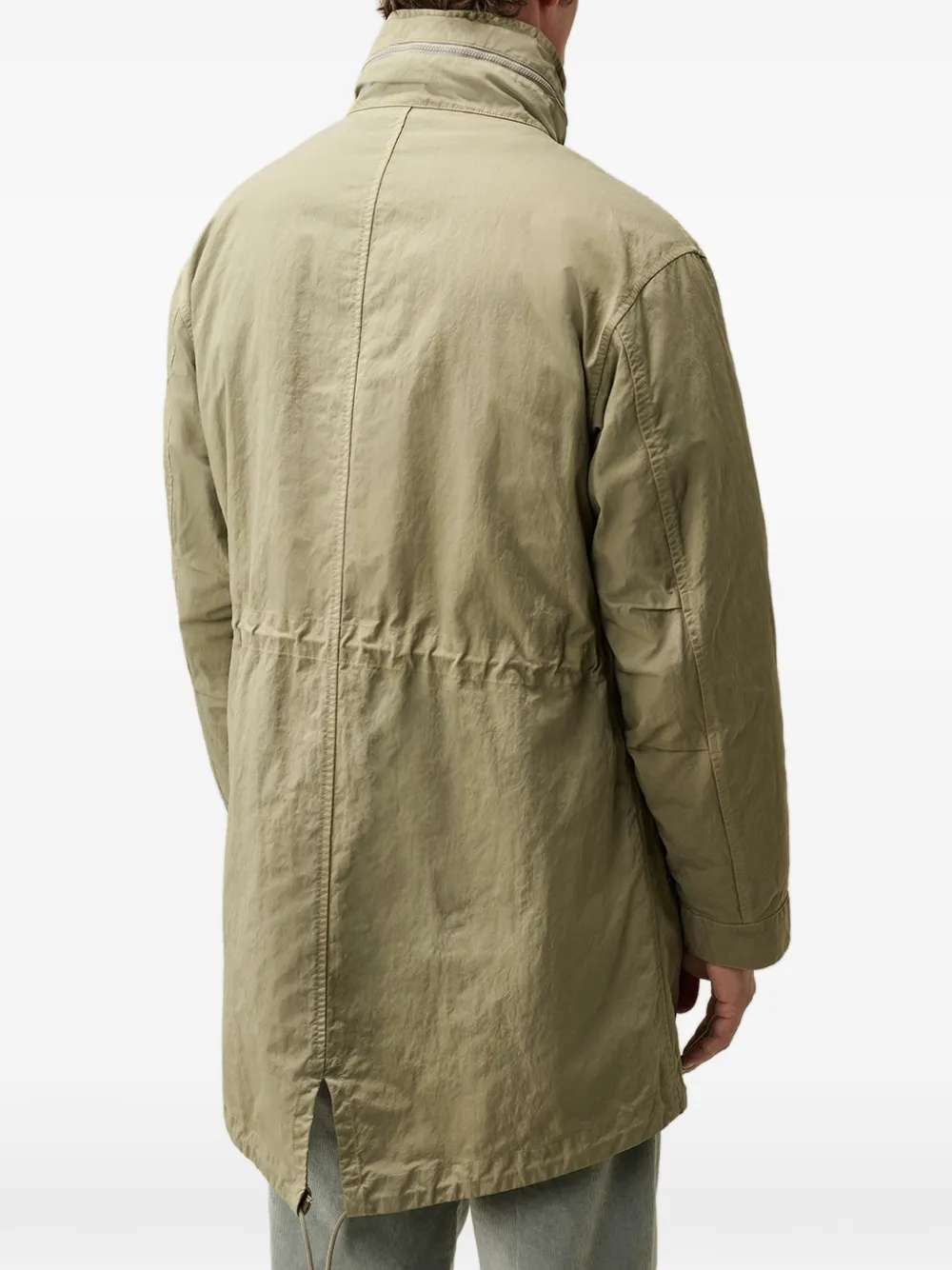 C.P. Company twill hooded fishtail parka Groen