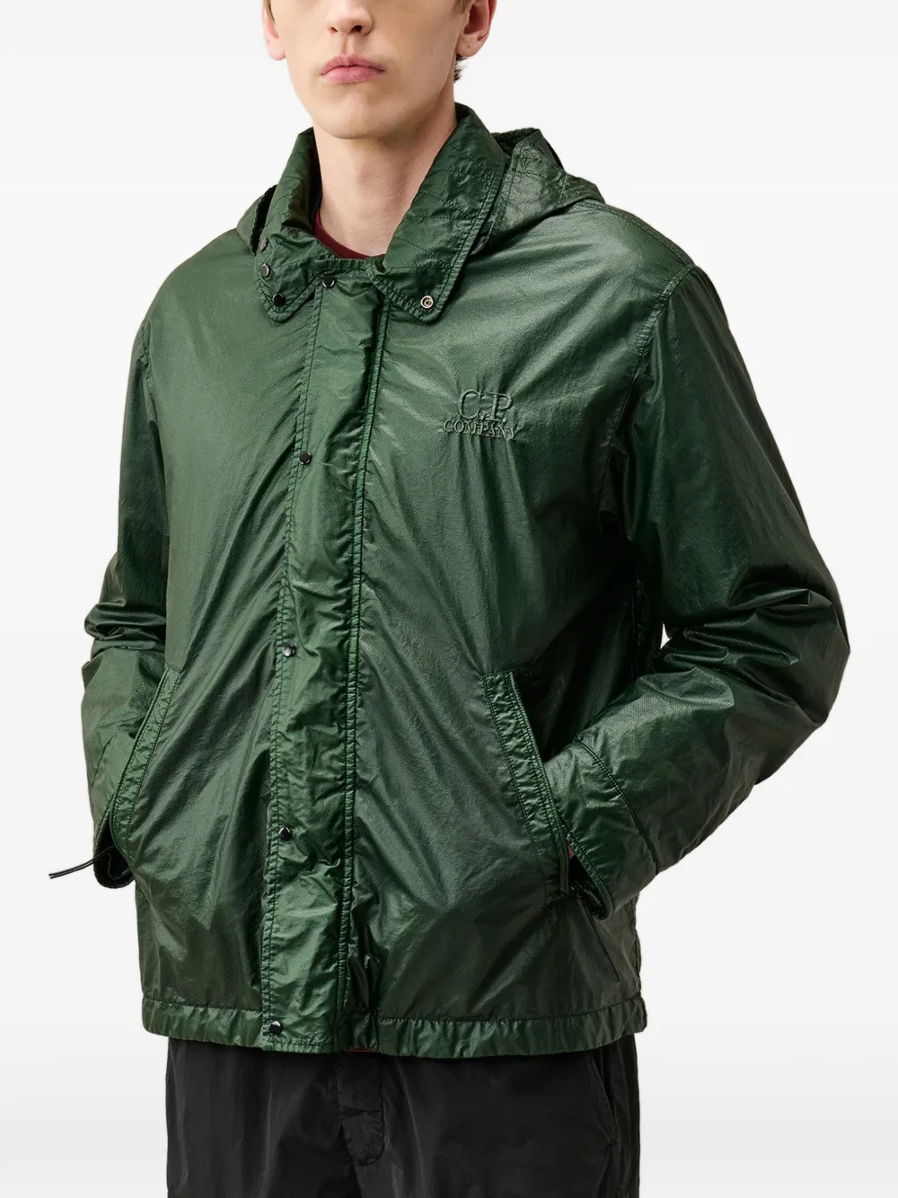 C.P. Company Jack met geborduurd logo en Goggle-detail Groen