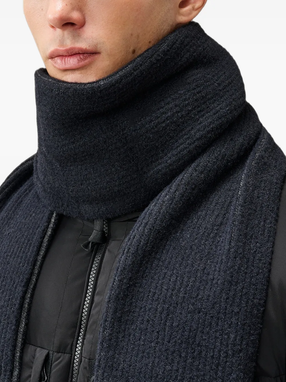 C.P. Company fleece knit scarf Blauw