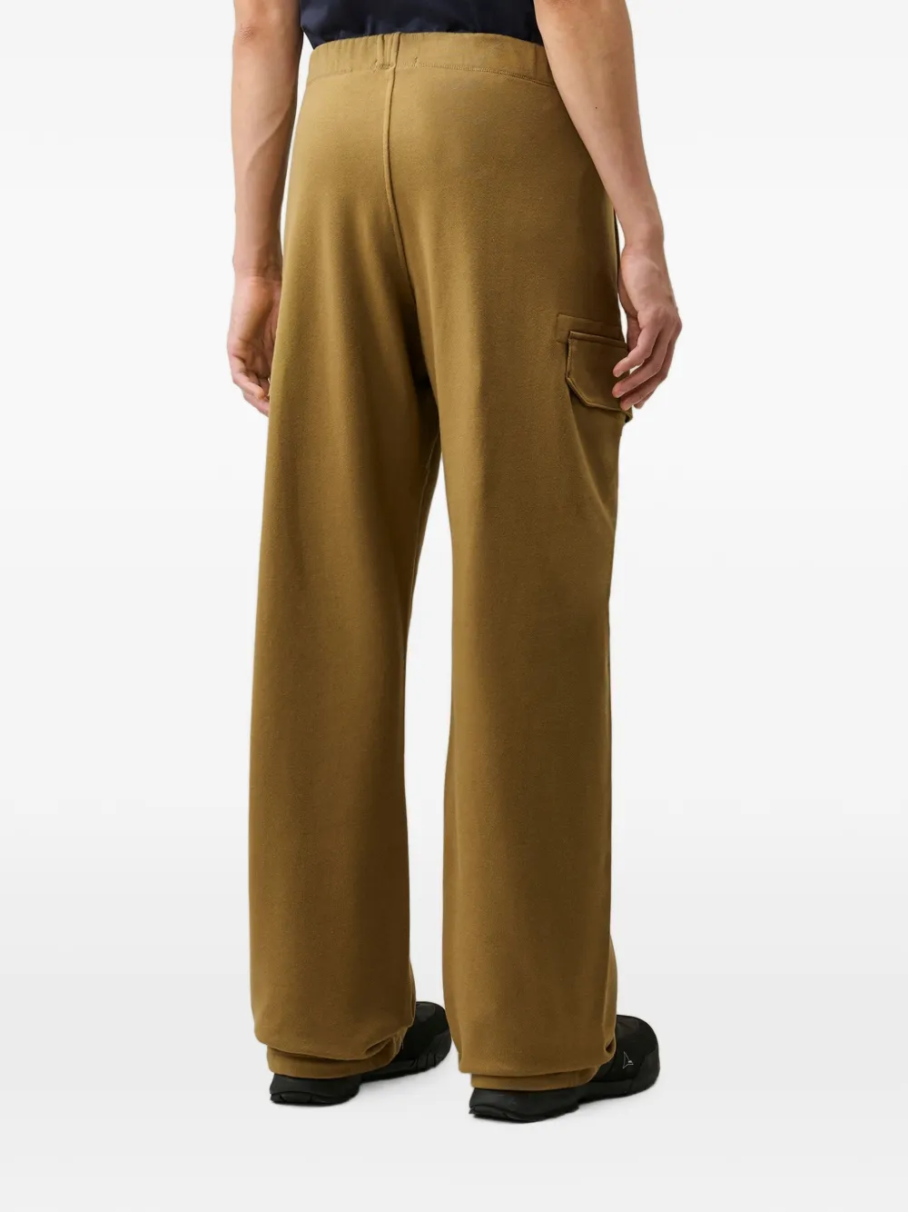 C.P. Company Diagonal Raised Fleece Lens cargo trainingsbroek Bruin
