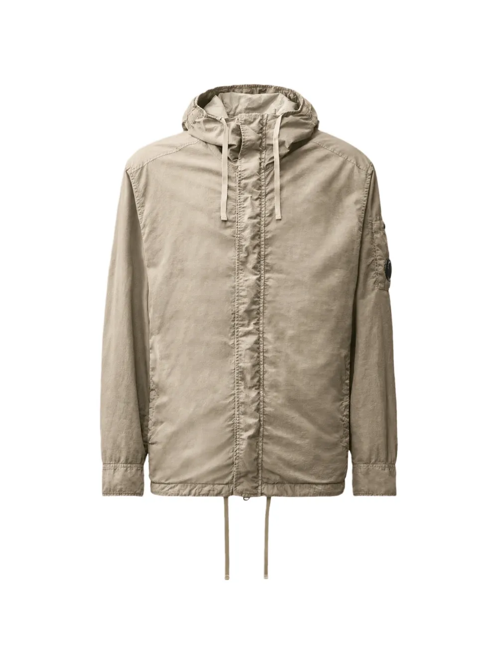 C.P. Company T-ST Nylon Lens shirtjack met capuchon Beige