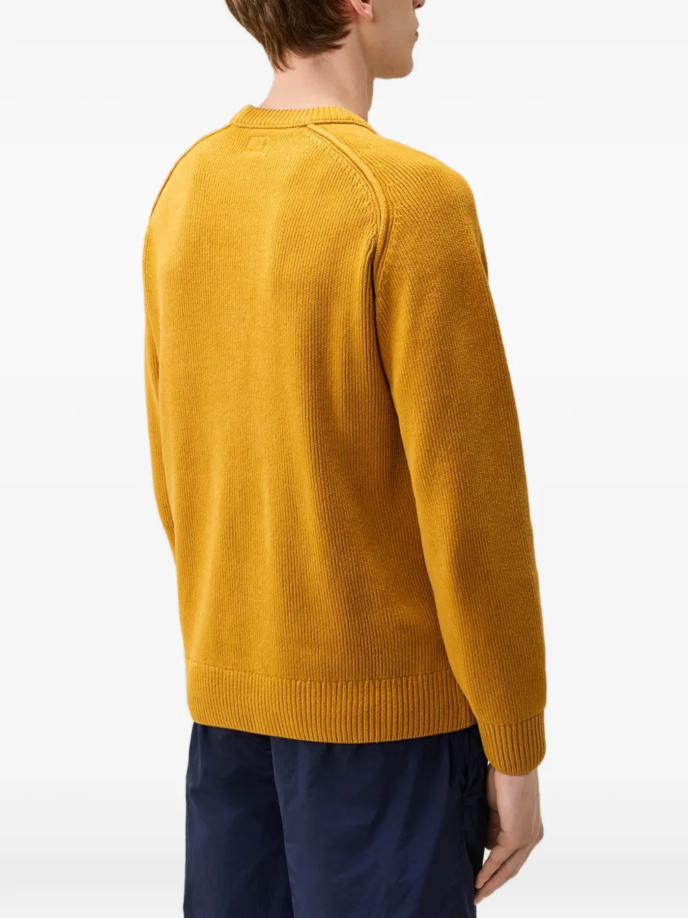 C.P. Company Trui met raglan mouwen en Lens-detail Geel