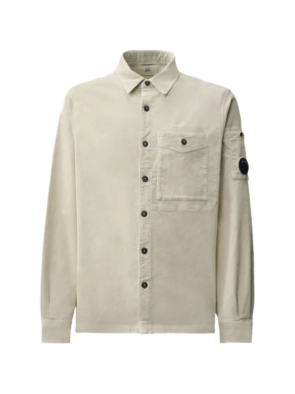 C.P. Company Lens-detail chest-pocket shirt - Toni neutri