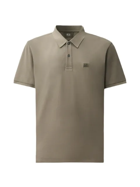 C.P. Company logo-patch polo shirt